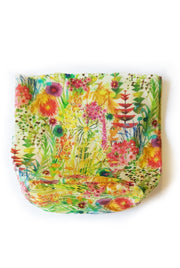 Beeswax wrap bucket bag. Liberty print. Watercolour garden. height:29cm. Width:32cm. Base:21x13cm.