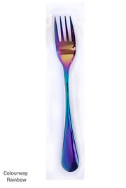 Stainless Steel Folk (Length 6.5cms- 32gms). Rainbow