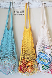 String bag. Extra-large string shopping bag They are a super lightweight mesh weave.