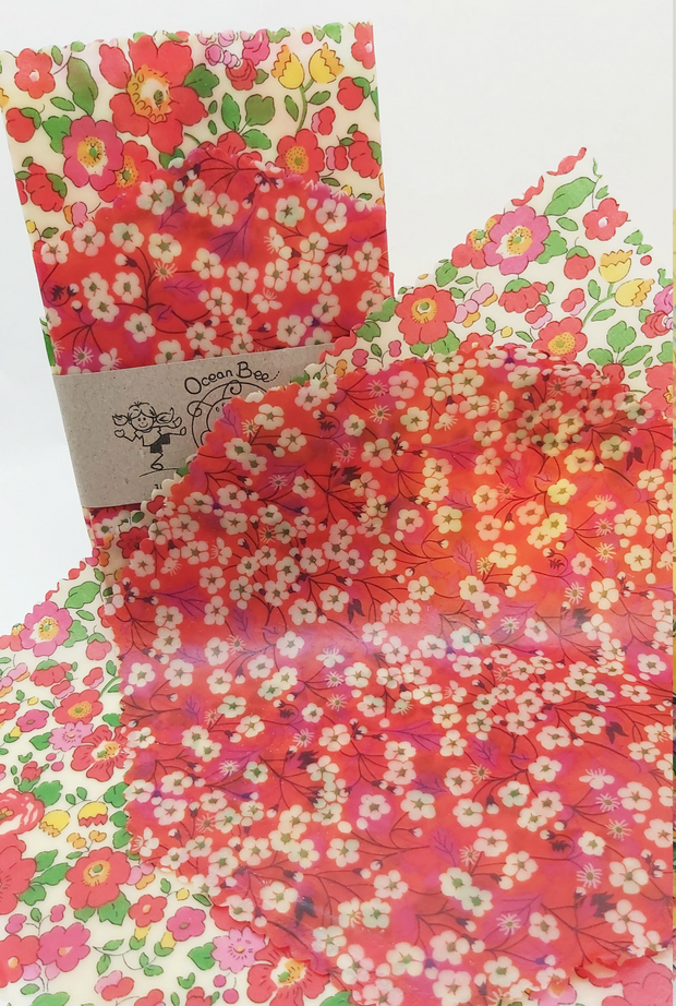 Beeswax Wraps Essential Hex & Rectangle - Set of 2