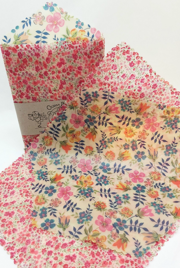 Beeswax Wraps Handy Hex & Rectangle-Set of 2