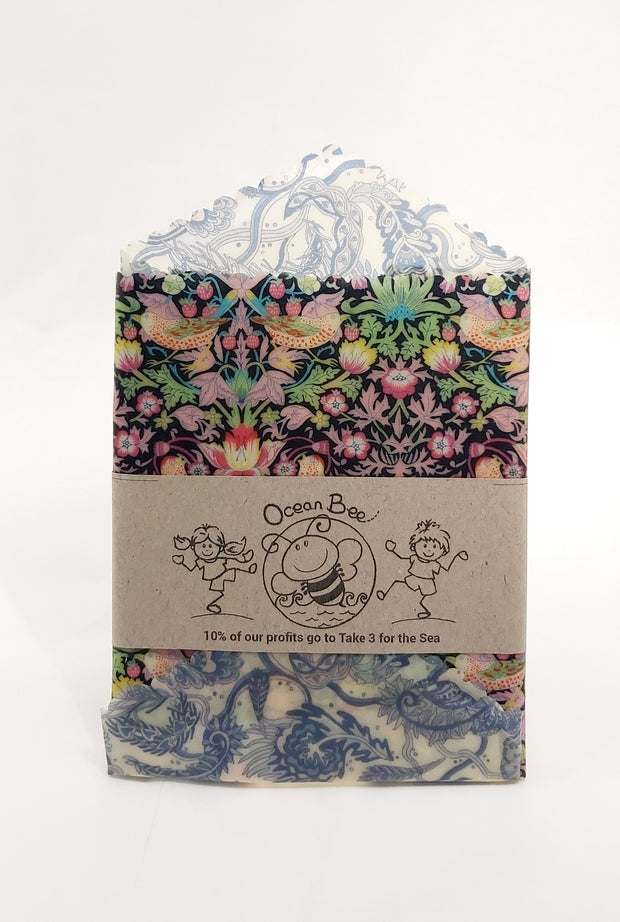 Beeswax Wraps Handy Hex & Rectangle-Set of 2